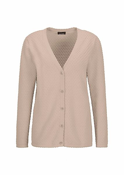 GOLDNER Strickjacke "Kurzgröße Baumwoll-Feinstrickjacke, Langarm" Pünktchen günstig online kaufen