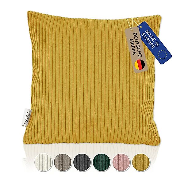 Lycce Dekokissen Kissenbezug aus trendigem Cordstoff günstig online kaufen