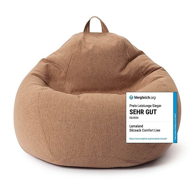 Lumaland Sitzsack Comfort Line XXL 100x120x50cm 315L Volumen, Bodenkissen S günstig online kaufen