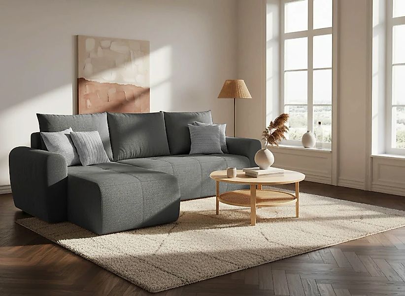 Home affaire Ecksofa "Nortrud-Chester, 241 cm, L-Form, mit Schlaffunktion u günstig online kaufen