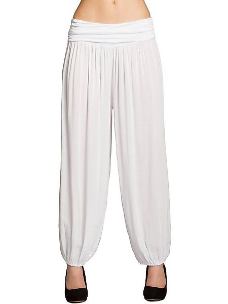 Caspar Stoffhose KHS035 leichte Damen Sommer Haremshose mit hohem Stretch B günstig online kaufen