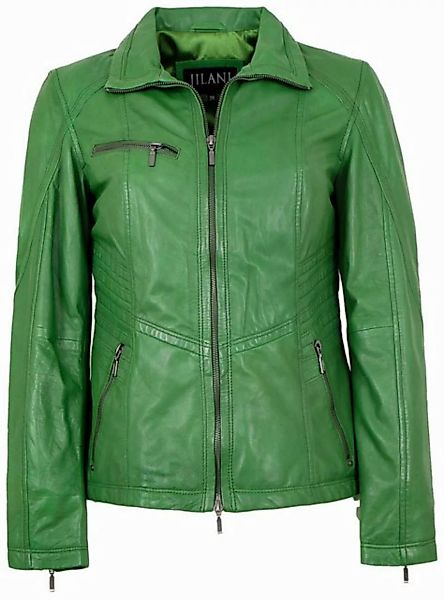 Jilani Lederjacke Mareen Jilani - Damen Lederjacke Lammnappa grün günstig online kaufen