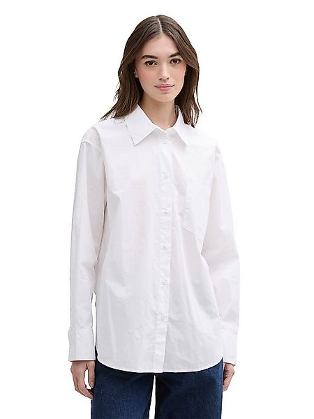 TOM TAILOR Denim Langarmbluse (1-tlg) Falten günstig online kaufen