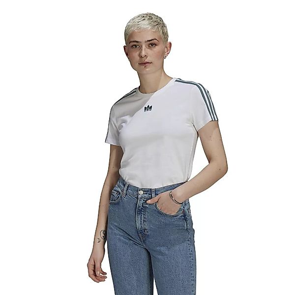 Adidas Originals Adicolor Slim Kurzarm T-shirt 38 White günstig online kaufen