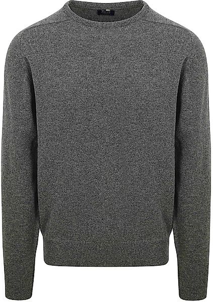 William Lockie O-Auschnitt Pullover Lammwolle Gliff Grau - Größe XXL günstig online kaufen