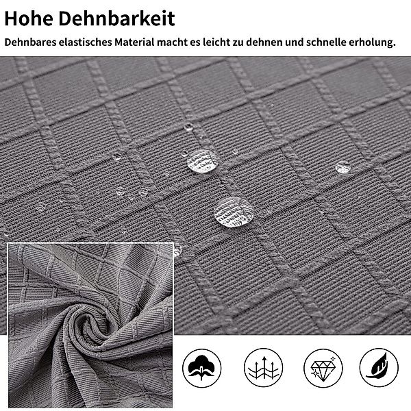 BYSURE Stuhlbezug Stretch Stuhlbezug Jacquard Esszimmerstühlhussen günstig online kaufen