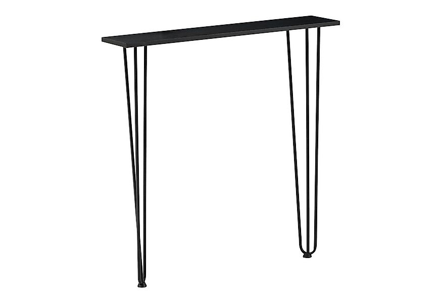 en.casa Konsolentisch, »Kokemäki« Flurregal mit Hairpinlegs 82x80x18 cm Sch günstig online kaufen