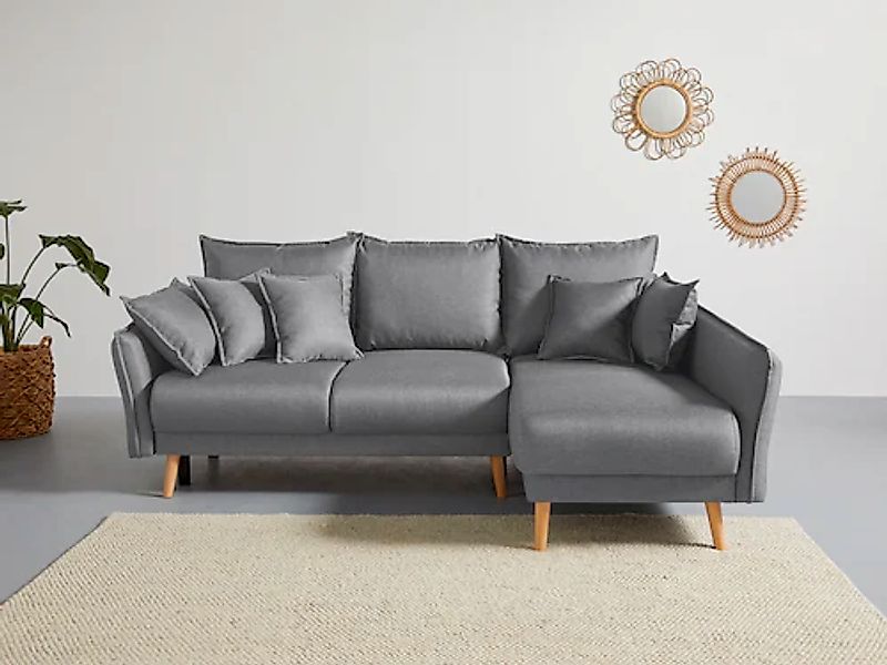 Home affaire Ecksofa "Granbo L-Form", incl. Bettfunktion und Bettkasten, Fe günstig online kaufen