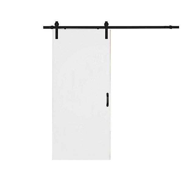 inova wohnen Schiebetür Holzschiebetür Weiß, Größenauswahl (Komplett Set, i günstig online kaufen