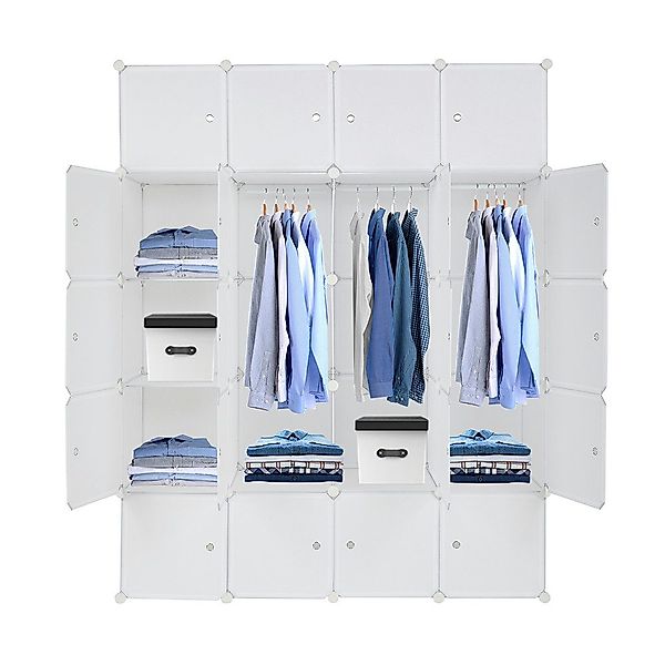 Bellavio Kleiderschrank Steckregal (142*47*178cm, 20-St., Tragbarer günstig online kaufen