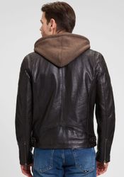 Mauritius Lederjacke "Rylo LAKEV" mit Kapuze Reißverschluss, Reißverschluss günstig online kaufen