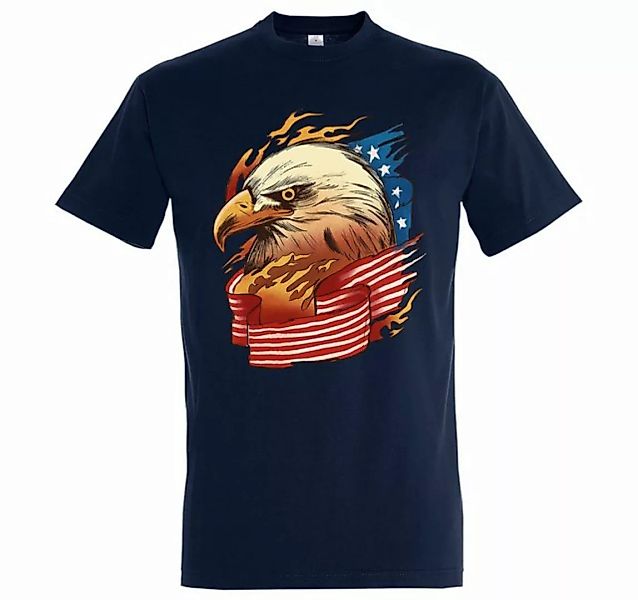 Youth Designz T-Shirt Adler USA American Eagle Flagge Herren Shirt mit tren günstig online kaufen