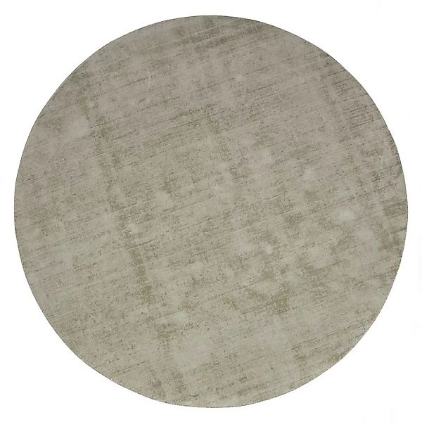 Gewebter Teppich rund 200 cm im Skandi Design Graugrün günstig online kaufen