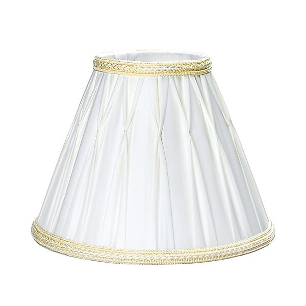 Orion Lightstyle Lampenschirm Ø 30 cm Stoff Konisch E27 Creme Weiß günstig online kaufen