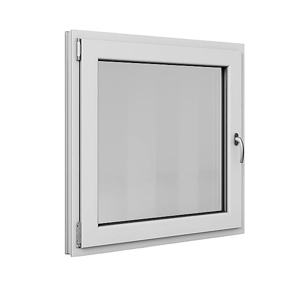 Roro Fenster Basic Kunststoff-Profil Weiß 95 cm x 95 cm DIN L günstig online kaufen