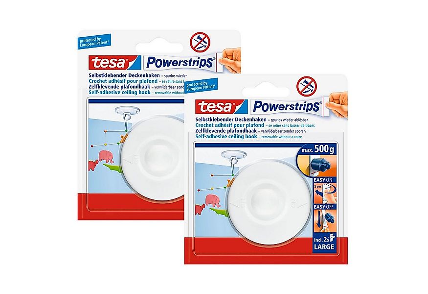 tesa Klebehaken Powerstrips Deckenhaken, Lampen, Dekoration, Lichterketten, günstig online kaufen