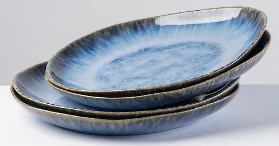 gipfelstück Speiseteller »Wilde Schlucht« Scandi-Style, glänzende Reaktivgl günstig online kaufen