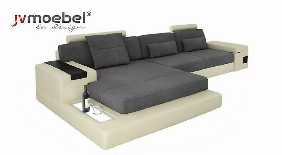 JVmoebel Ecksofa, Luxus Sofa Couch Ecke Polstermöbel Wohnzimmer L-Form Mode günstig online kaufen
