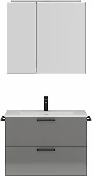 nobilia® Badmöbel-Set »Tolvina« vormontiert, mit Soft-Close, 2 Stk. tlg. günstig online kaufen