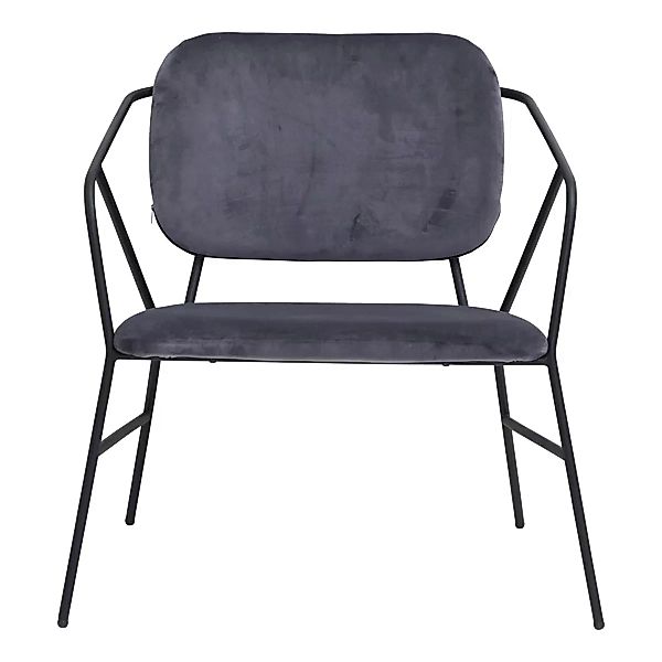 Lounge Sessel Klever in Grau aus Stahl und Polyester günstig online kaufen