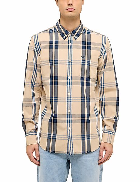 MUSTANG Langarmhemd "Herren Style Chester" günstig online kaufen