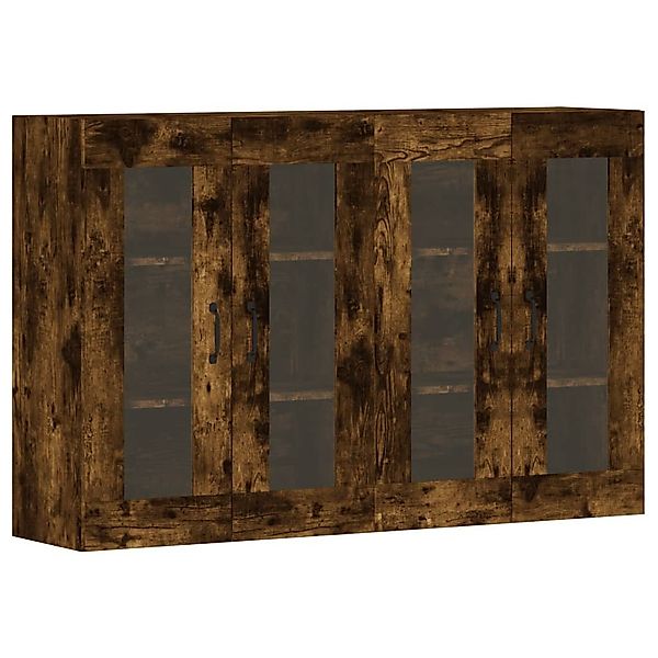 vidaXL Sideboard Wandschränke 2 Stk. Räuchereiche günstig online kaufen