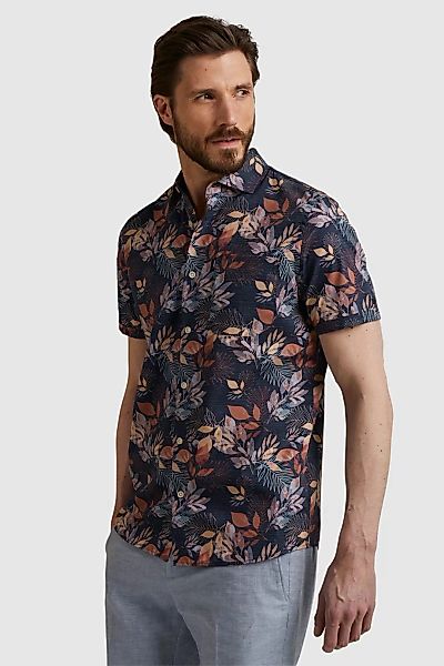 Vanguard Short Sleeves Hemd Blumen Navy - Größe XXL günstig online kaufen