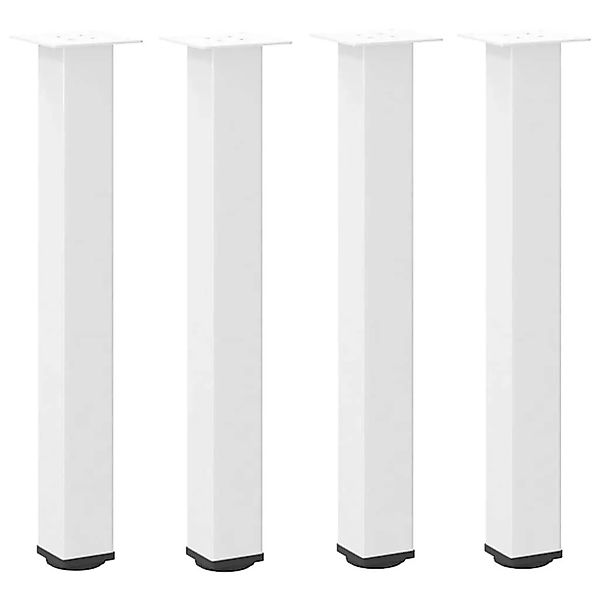 vidaXL Konsolentischbeine 4 Stk Weiß 72-74 cm Stahl 4012469 günstig online kaufen
