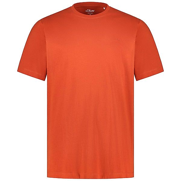 s.Oliver T-Shirt aus Baumwolle Farbe ziegelrot Größe: 5XL günstig online kaufen