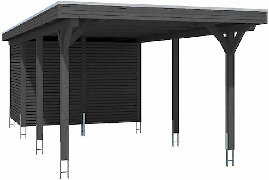 Skanholz Einzelcarport »Spessart« Massivholz 291 cm Anthrazit günstig online kaufen
