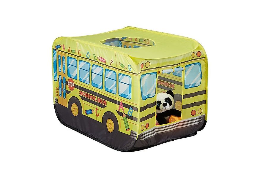 relaxdays Spielzelt Pop Up Spielzelt Schulbus günstig online kaufen