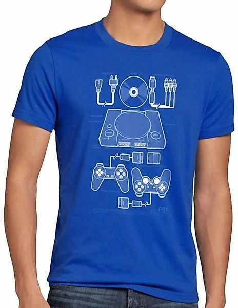 style3 Print-Shirt Herren T-Shirt PS1 Retro Gamer PS gamepad konsole classi günstig online kaufen