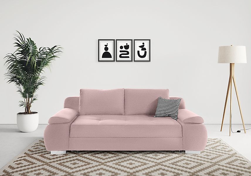 INOSIGN Schlafsofa Pumo, mit Boxspring-Aufbau, Bettfunktion günstig online kaufen