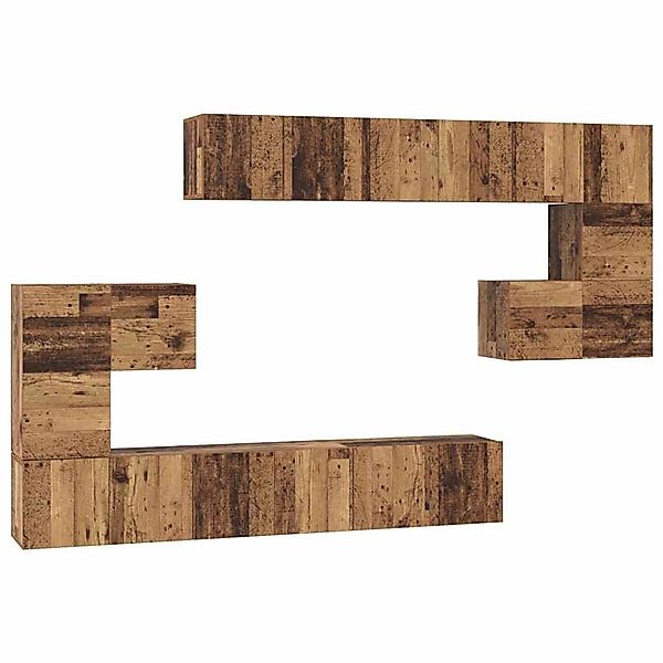 vidaXL TV-Schrank-Set 10-Tlg Altholz 60 x 30 x 30 cm Holzwerkstoff 3393318 günstig online kaufen