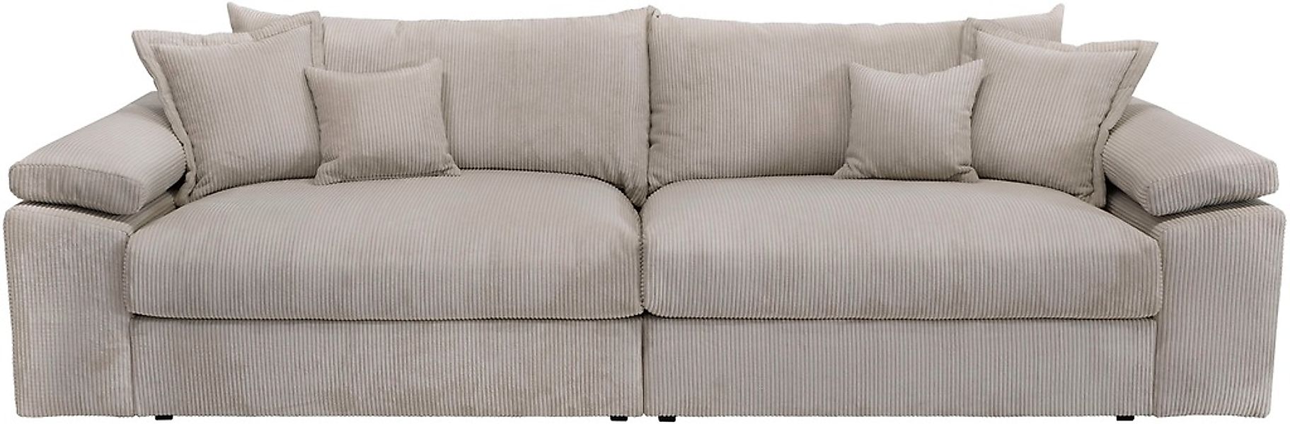 Home affaire Big-Sofa "Soft&Cosy XXL - Breite 303 cm", Mega-Sofa, in Cord, günstig online kaufen