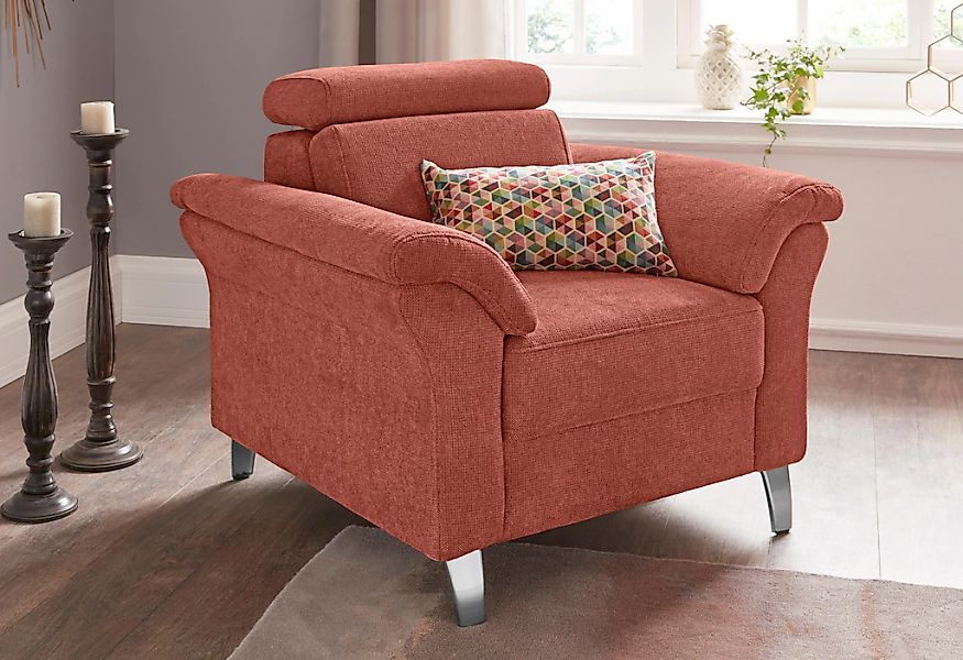 sit&more Sessel "Arngast" inklusive Federkern und Kopfteilverstellung günstig online kaufen