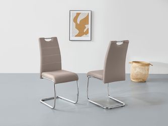 HELA Freischwinger "Flora, Esszimmerstühle" (Set) 2 Stk. Kunstleder Schwing günstig online kaufen