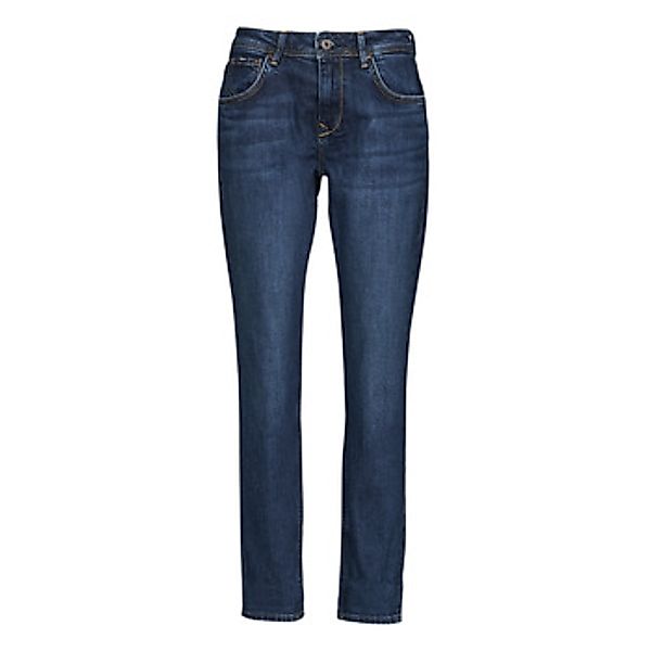 Pepe Jeans Damen Jeans VIOLET - Relaxed Fit Tapered Leg - Blau - Medium Dar günstig online kaufen