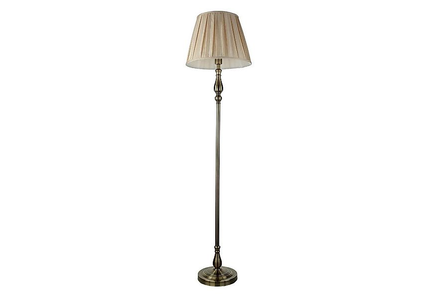 Licht-Erlebnisse Stehlampe FLEMISH, ohne Leuchtmittel, E27 164 cm Stoff run günstig online kaufen