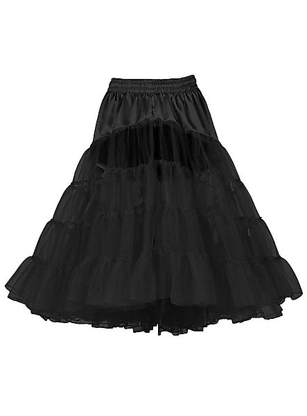 thetru Kostüm Knielanger Petticoat schwarz - Rock für Fasching, Mehrlagiger günstig online kaufen