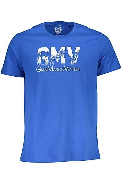 GIAN MARCO VENTURI T-Shirt Herren Kurzarm T-Shirt Blau mit Print und günstig online kaufen