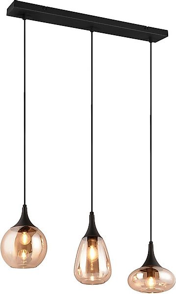 TRIO Leuchten Pendelleuchte Lumina, E14 Hängelampe 3-flammig Glasschirme in günstig online kaufen