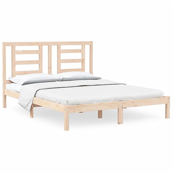 vidaXL Bett Massivholzbett ohne Matratze 160x200 cm Kiefernholz günstig online kaufen