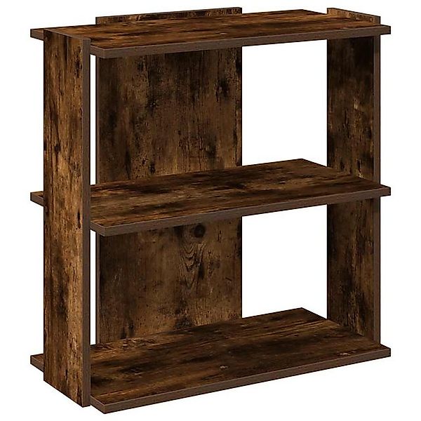 vidaXL Bücherregal Bücherregal 3 Böden Räuchereiche 60x30x60 cm Holzwerksto günstig online kaufen