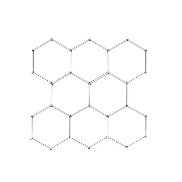 LUXULA 8er Set Hexagon LED Deckenleuchte 40W 4400lm 6500K Kaltweiß Modulare günstig online kaufen