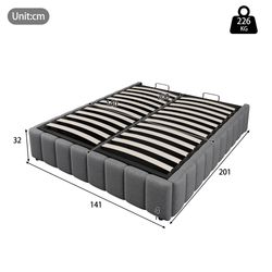 TavilaEcon Boxspringbett hydraulische Lagerung, ohne Kopfteil, günstig online kaufen