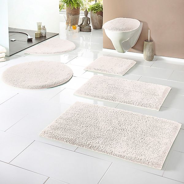 my home Badematte "Maren, Badvorleger, Badezimmer Teppich" Höhe 15 mm rutsc günstig online kaufen