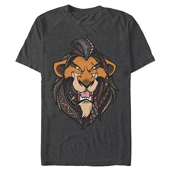 Disney - Der König der Löwen - Scar Patterned - Männer T-Shirt günstig online kaufen
