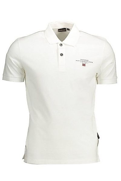 Napapijri Poloshirt Stilvolles Herren Polohemd in Weiß mit Druck & günstig online kaufen