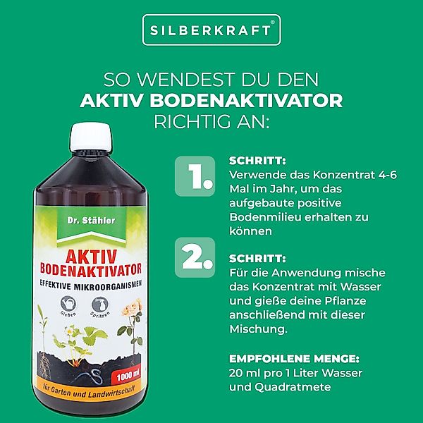 Silberkraft Pflanzenstärkungsmittel Aktiv Bodenaktivator – Bodenhilfsstoff günstig online kaufen